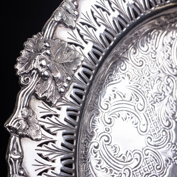 Vintage Birks Silver Tray Rideau Plate 12" - Picture 5 of 10